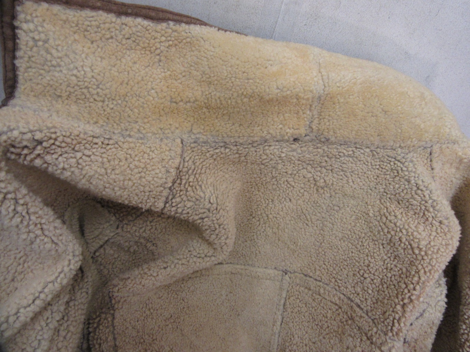 VINTAGE MORLANDS SHEEPSKIN LEATHER DUFFLE BANE JACKET SIZE 40 OR M