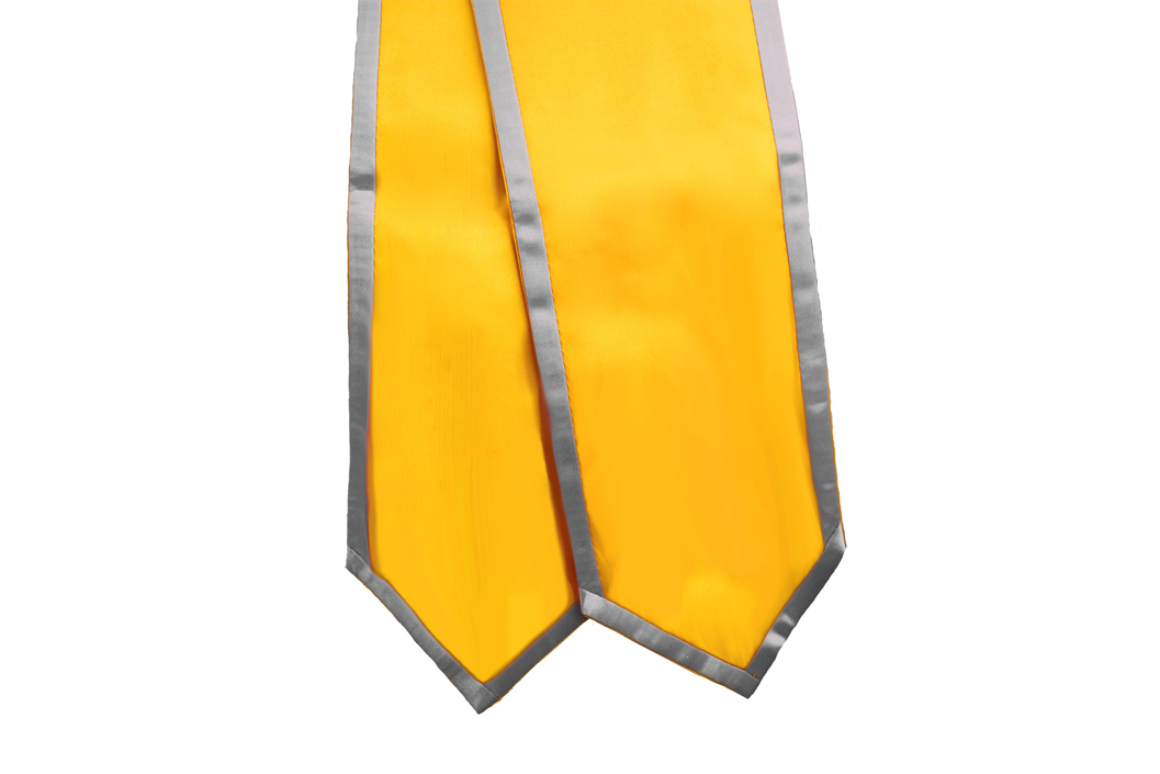 Graduation Stoles 72″ Gold w/ Trim