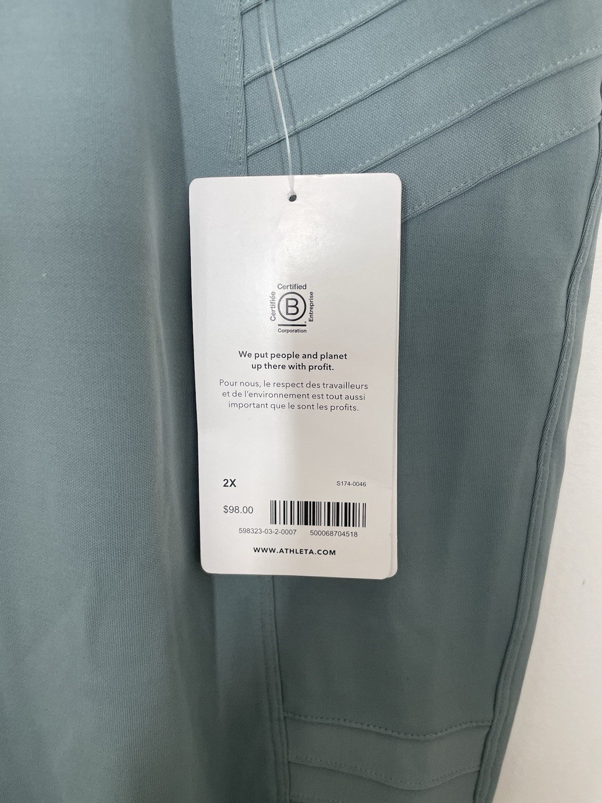 Athleta Delancey Moto Tight Casual Pants Leggings Women’s Size 2X Green NEW