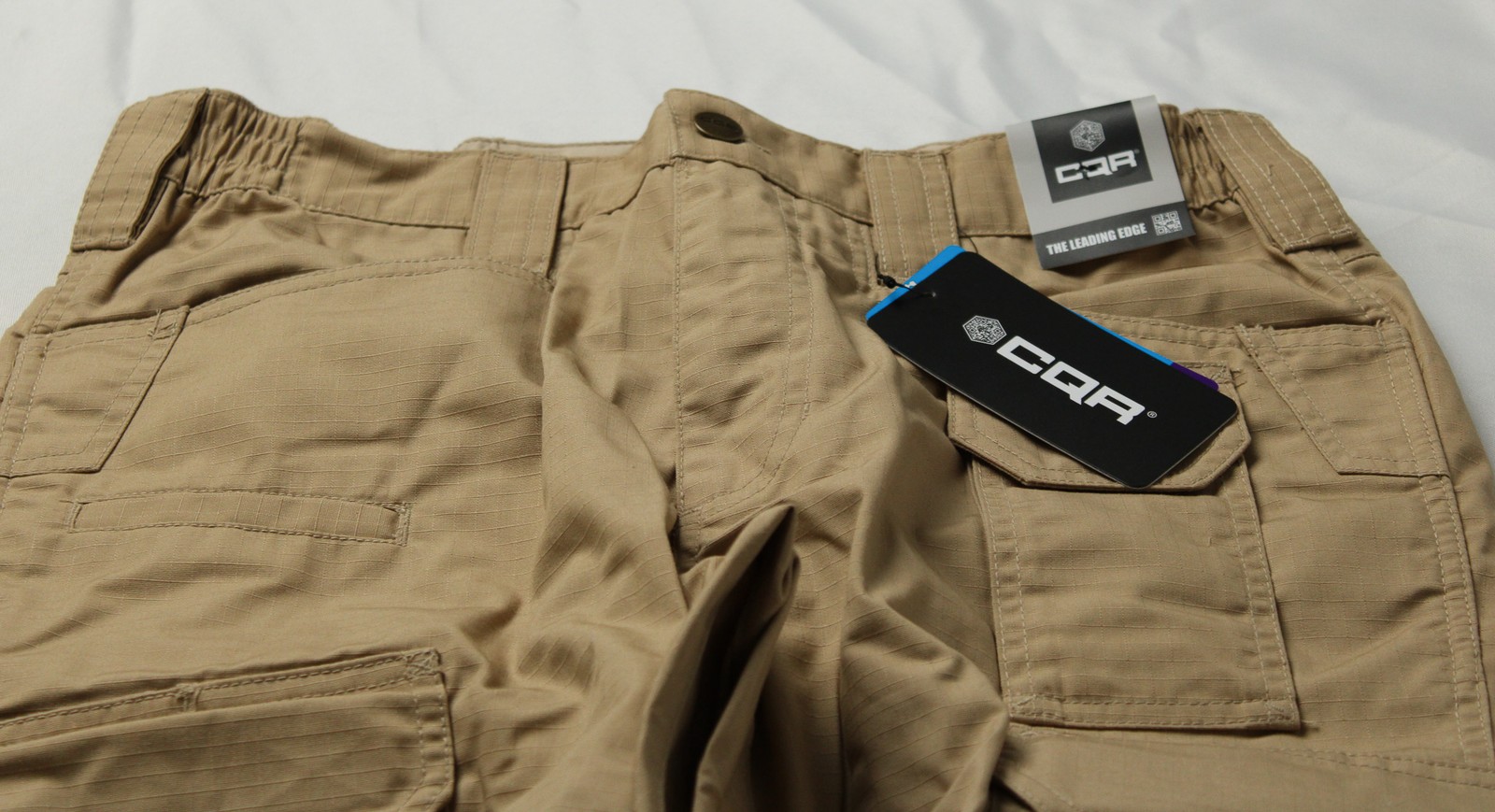 CQR Men’s Lightweight Tactical Cargo Pants EJ3 Alamo Khaki Size 30W NWT