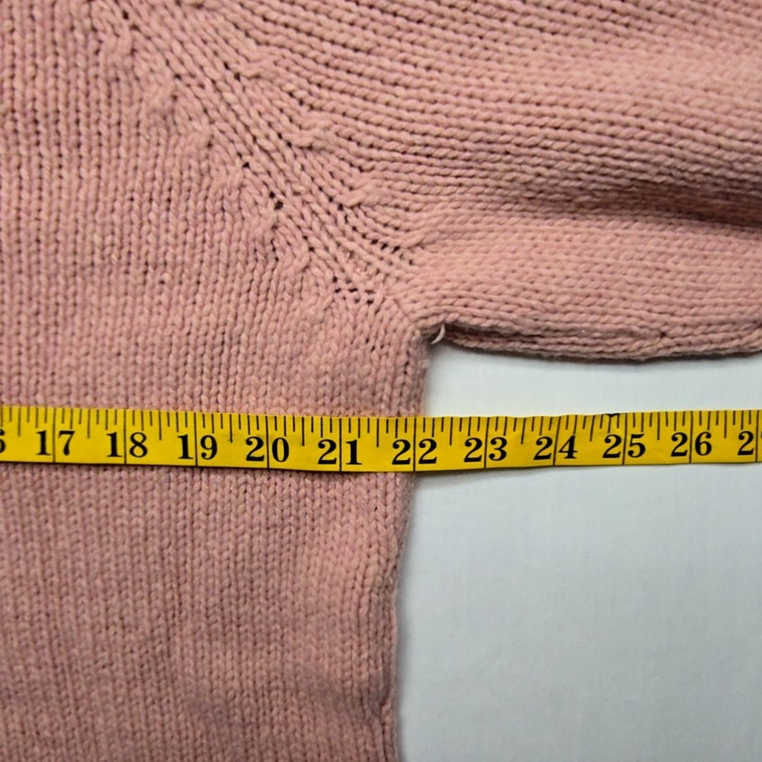 Vintage Westbound Hand Knit Pink Sweater XL Women’s Acrylic Wool Blend 90s