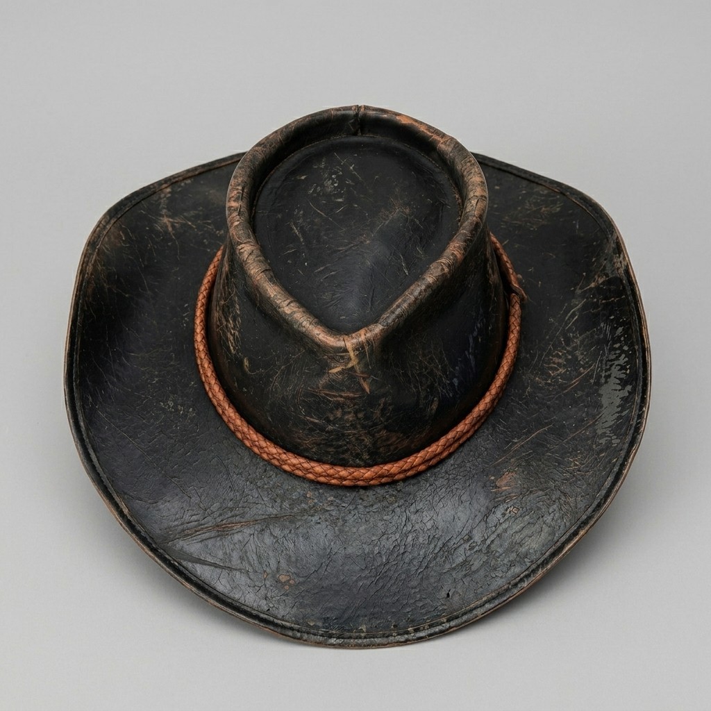 New Arthur Morgan Cowboy Men Hat Handmade Real Cowhide Leather Western Replica