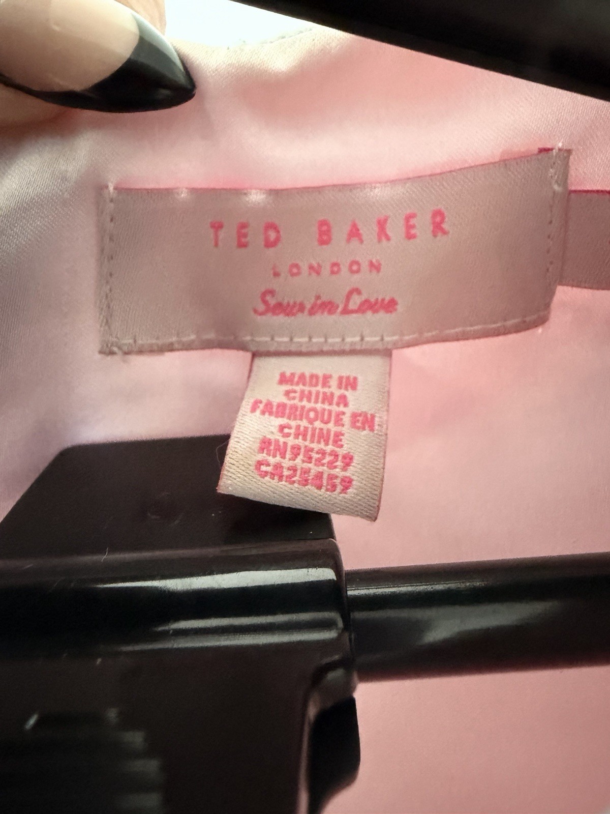 Ted Baker Pink Floral Satin A-Line Knee Dress Cap Sleeve Zip Back Lined 2