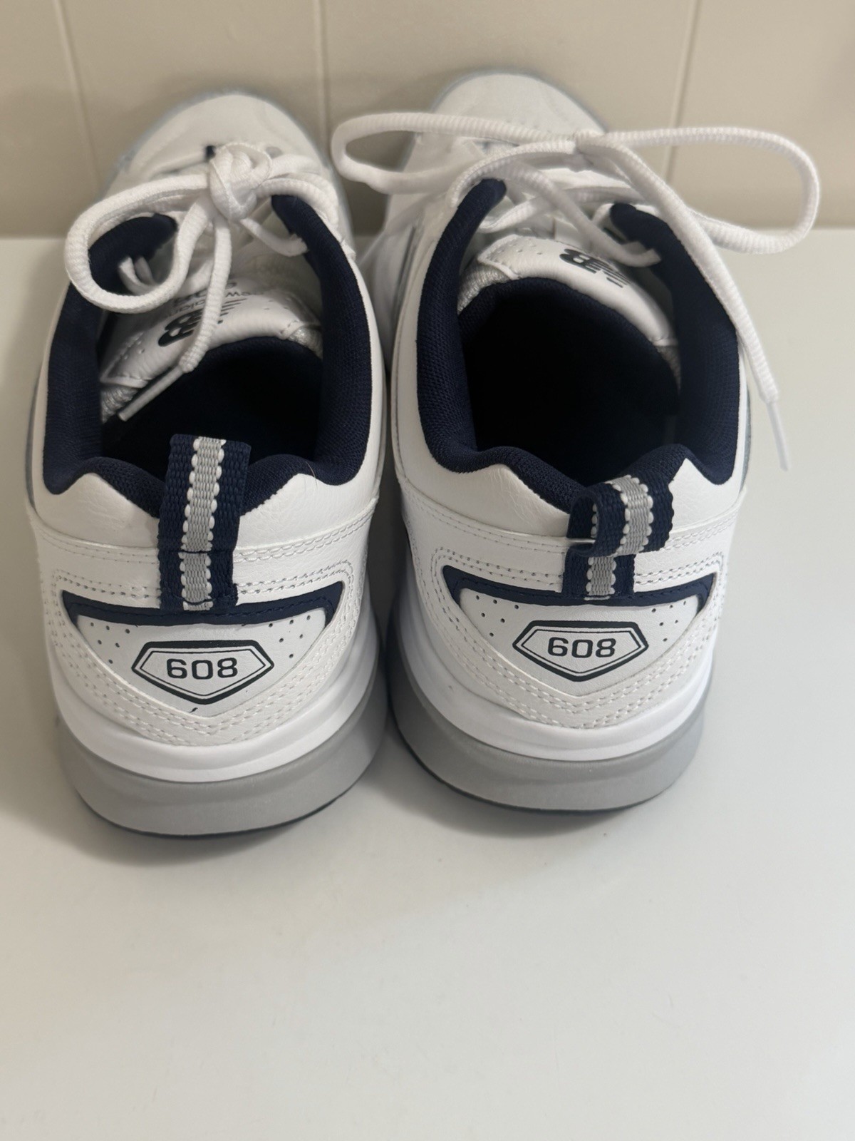 New Balance 608 v5 Men’s Leather Cross Trainers New White Size 9.5 D
