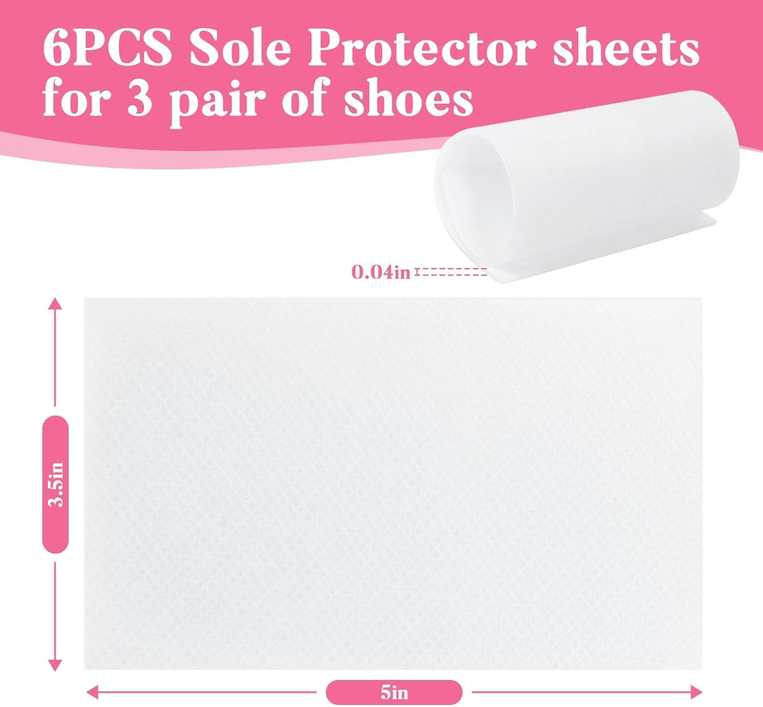 6 PCS Shoe Sole Protector – Self Adhesive Shoe Bottom Protector for Preserves