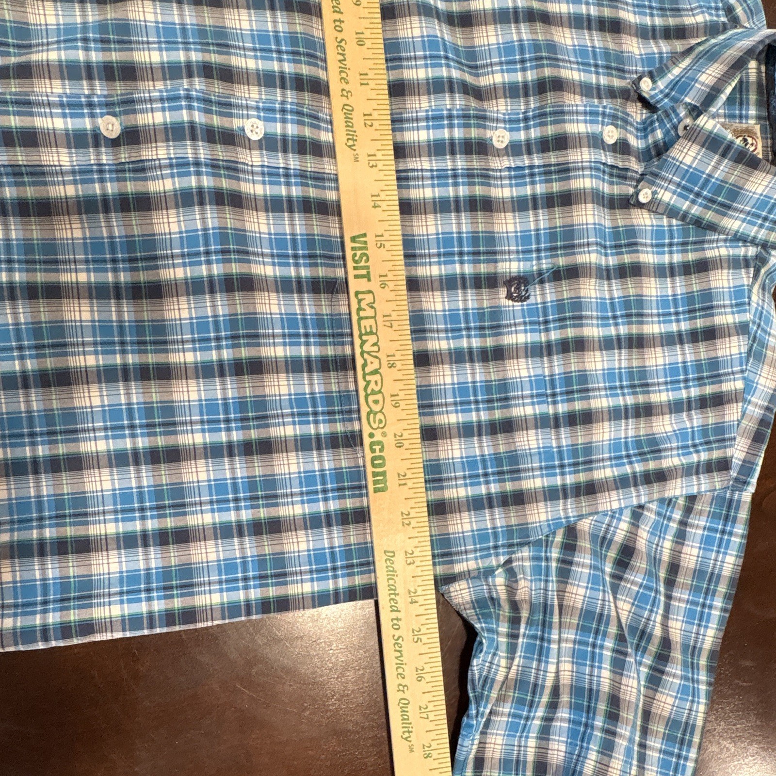 (3)Cinch Men’s L Plaid Button-Down Collared Button-Up Shirt