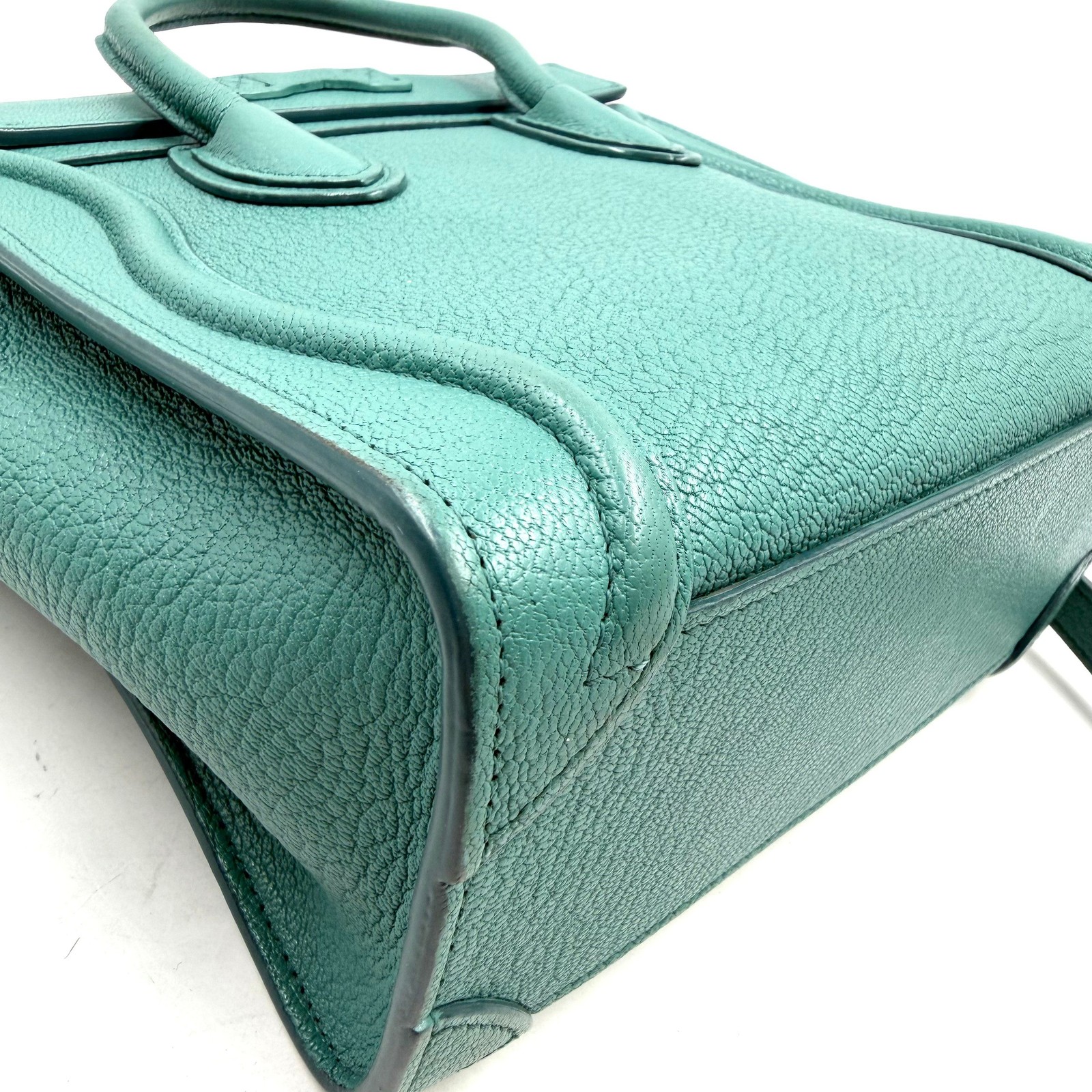 1821 Pre-owned Celine Nano Luggage pebbled leather handbag 26.03.03