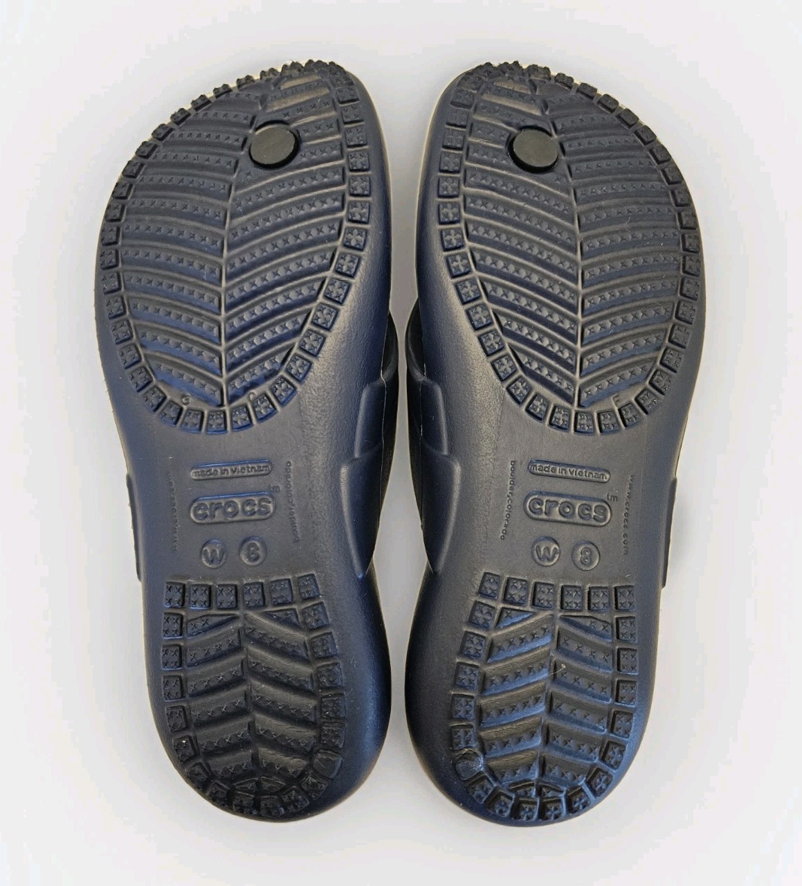 Crocs Womens Baya Slide Sandal Navy Blue Size 8