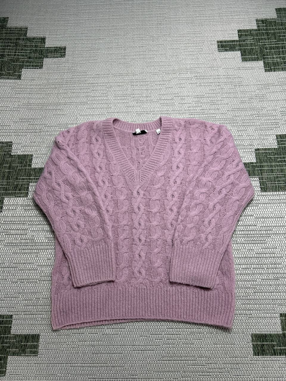 Vince Sweater Womens Small Pink Alpaca Blend Cable Knit Pullover *