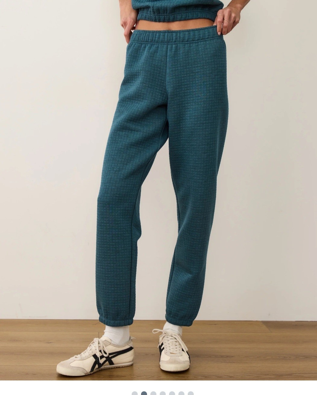 Marine Layer Corbet Quilted Joggers Dark Teal Heather Size XS NWT $ 128
