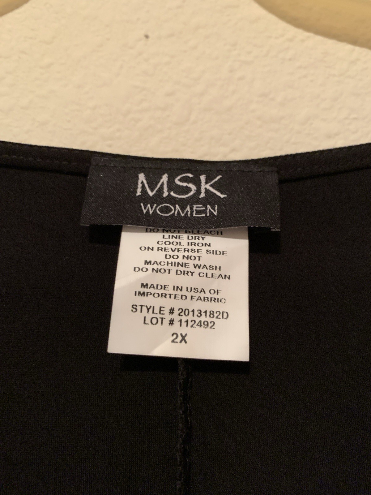 V-Neck Midi Black Dress 2X (Macy’s.com)