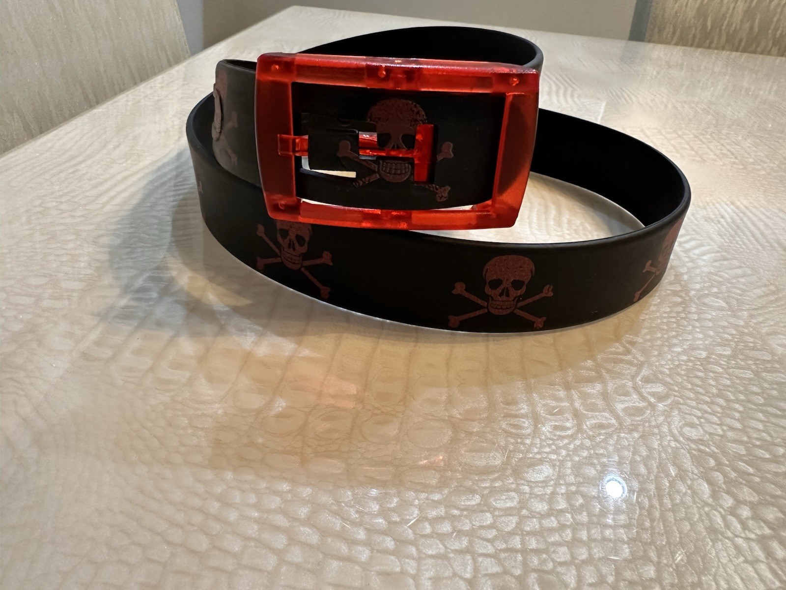 Choose Your Color Choose Your Cause Black & Red Skull Belt. C4 Equestrian Women
