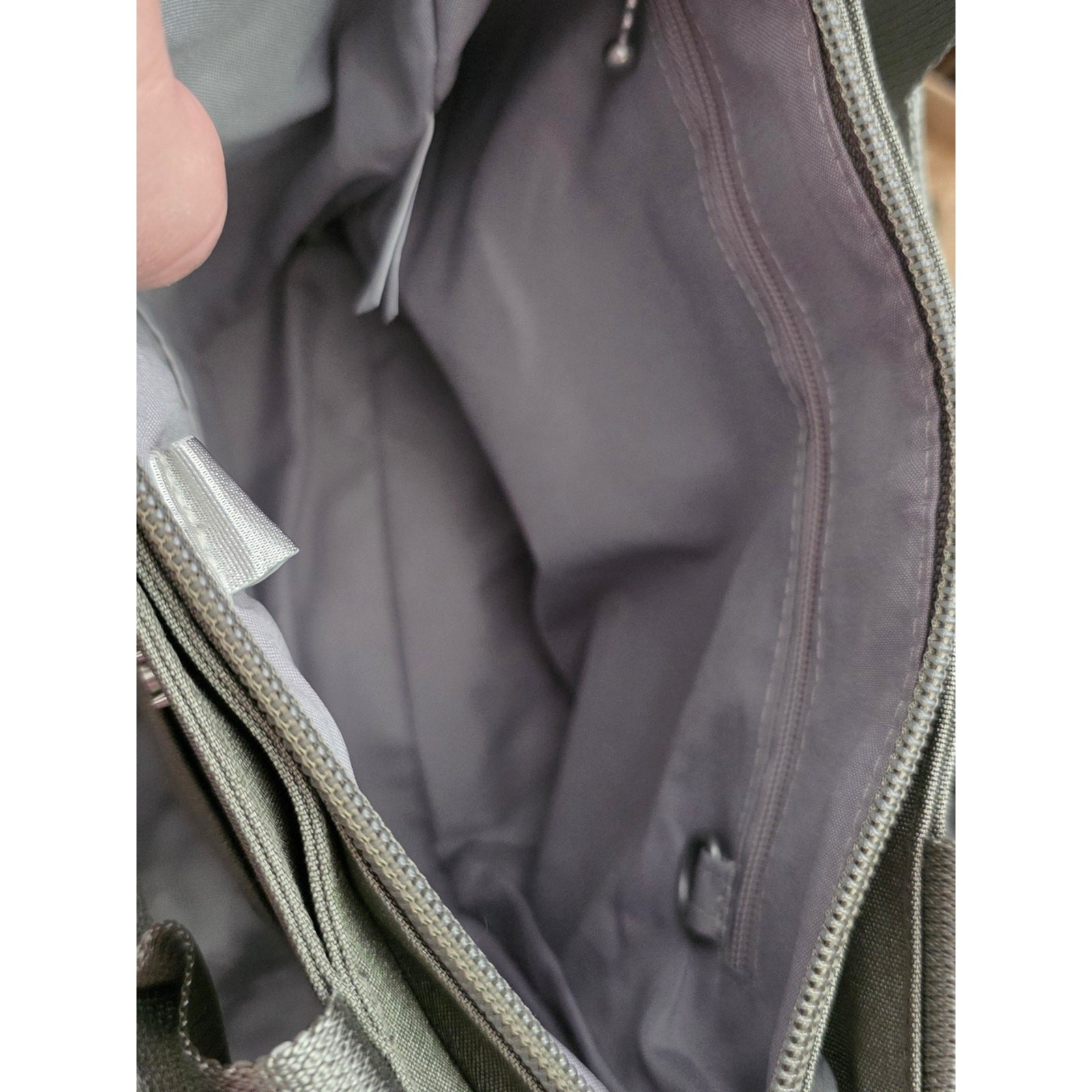 Baggallini Mini Tote Crossbody Bag Gray Travel Purse Lightweight Nylon Rare Find