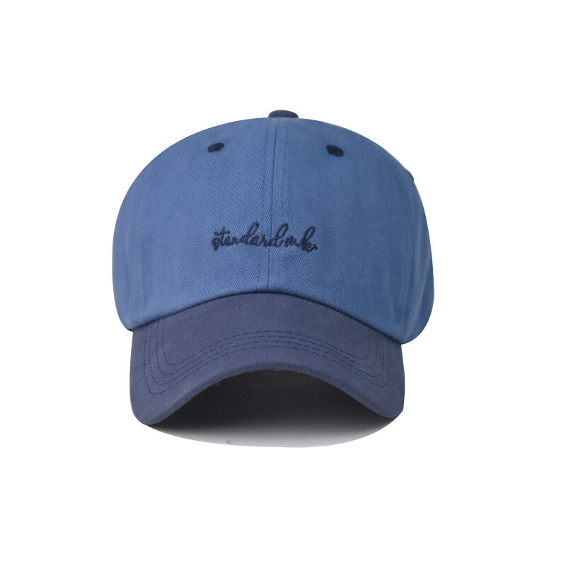 Men Women Small Letter Contrast Color Baseball Hat Cotton Personalized Cap