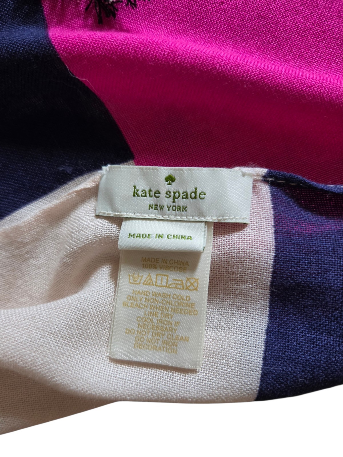 KATE SPADE New York $149 Pink, Blue, Ivory, Print Scarf/Wrap