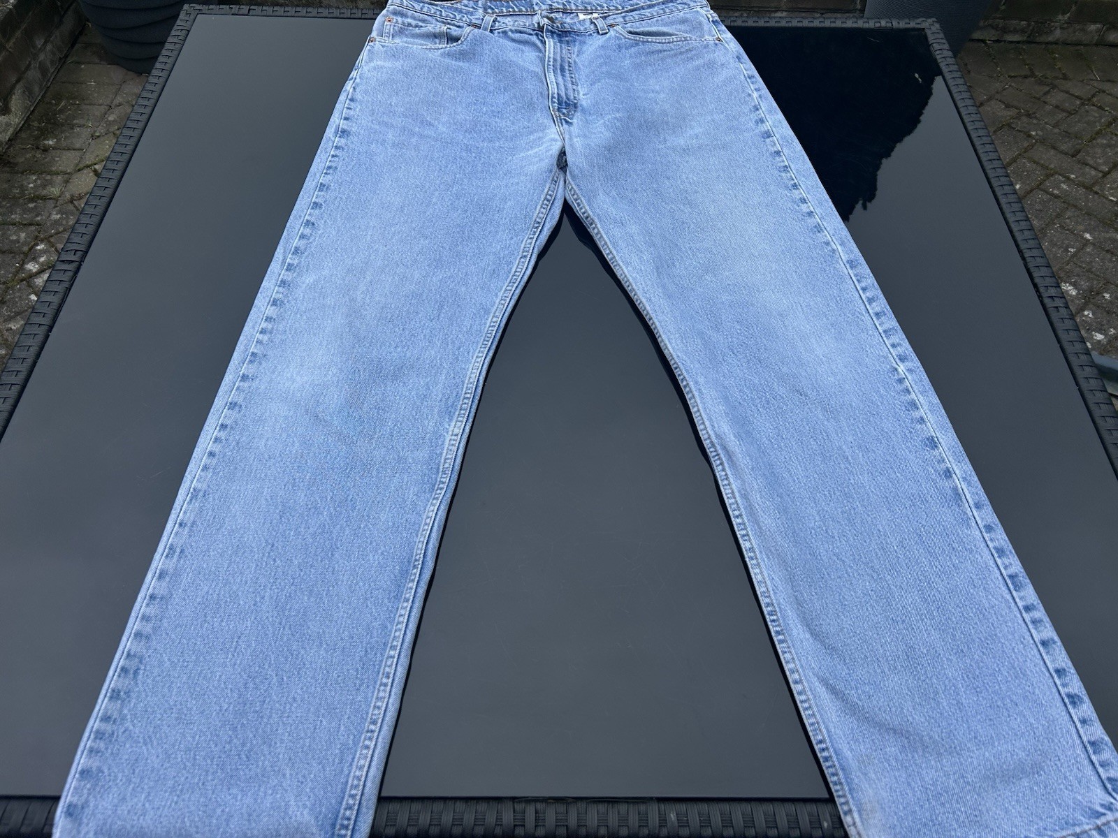 Levi 505 Regular Straight Fit Waist 39in Inside Leg 34in 100% Cotton In Denim