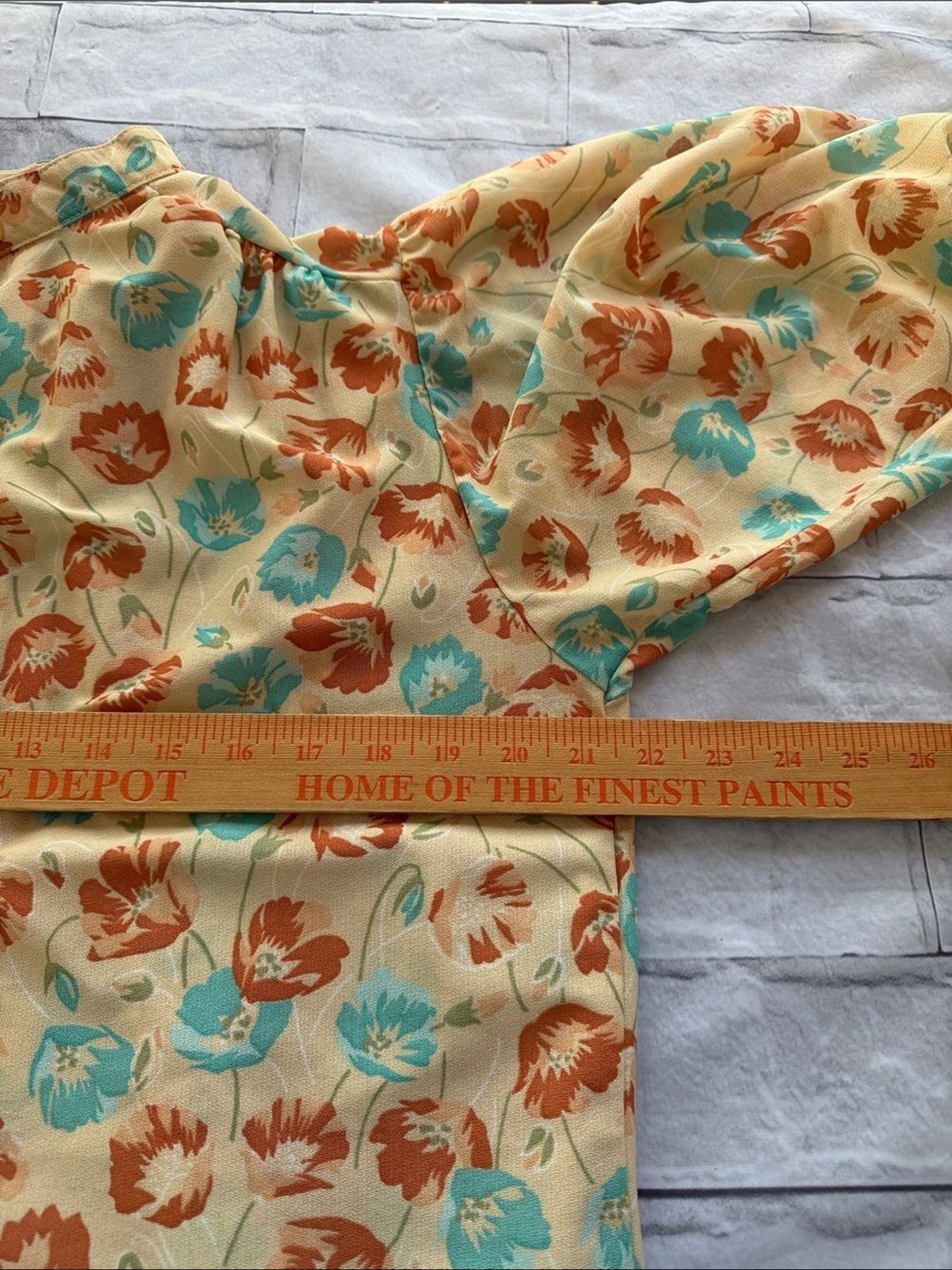 Authentic original vintage style 60’s floral button down shirt