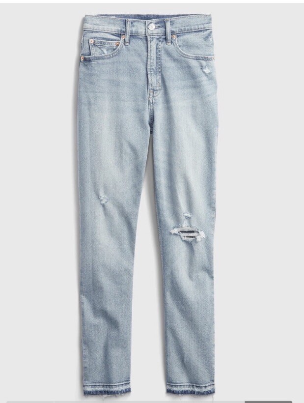 GAP NWT Tall High Rise Vintage Slim Jeans with Washwell – Size 28 Tall