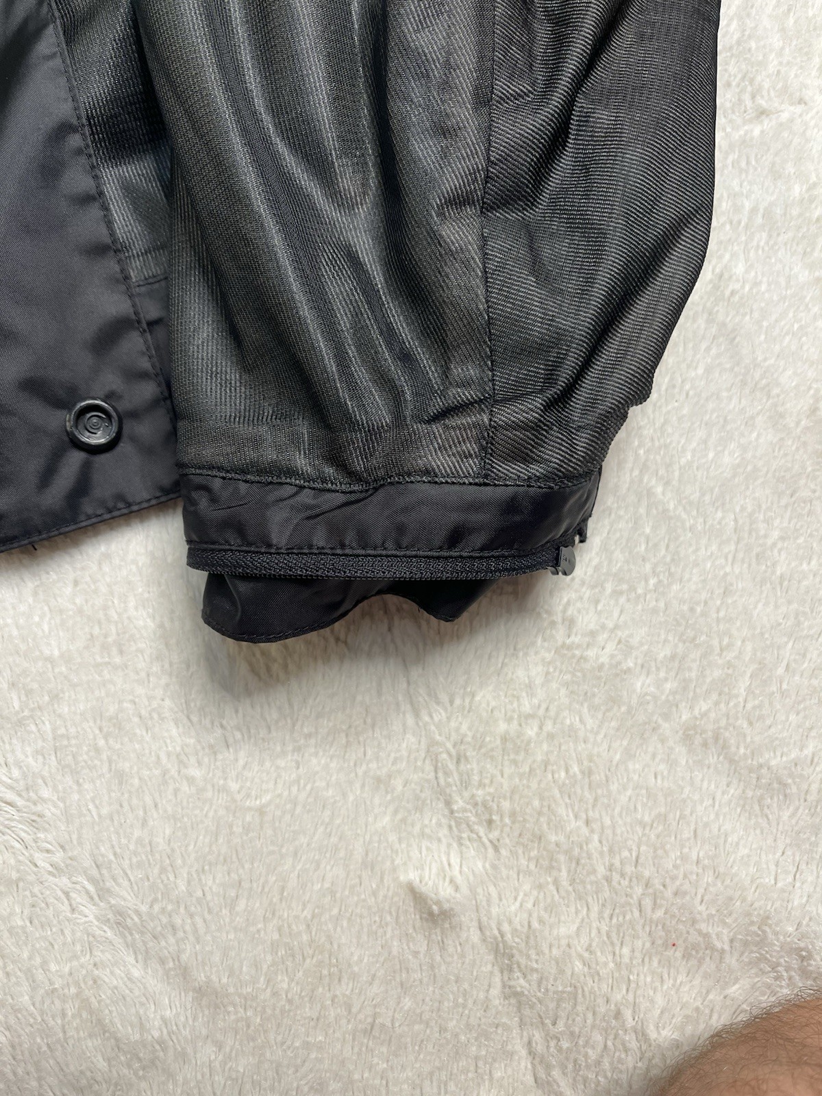 Vintage Harley Davidson FXRG Black Nylon Zip Button Jacket Mens M 90s Y2K 00s