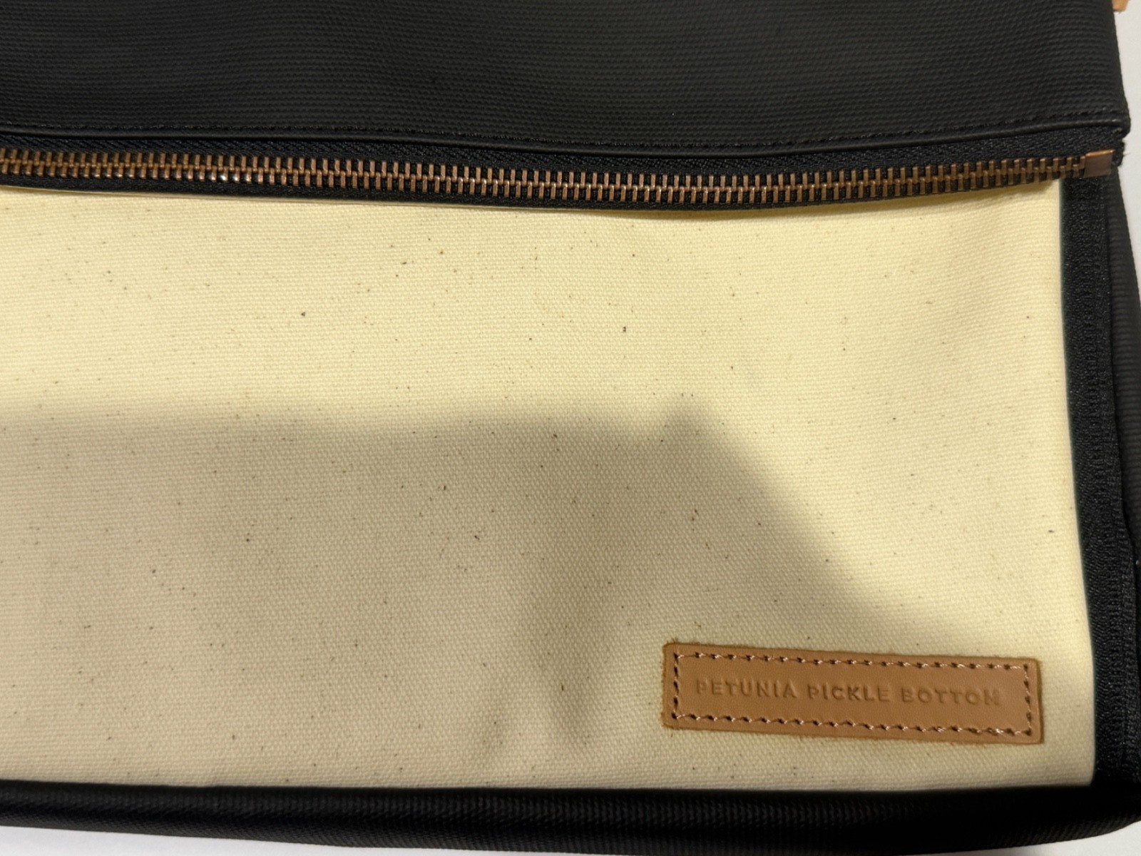 NWOT Petunia Pickle Bottom Crossover Clutch Black Stone Diaper Bag Baby