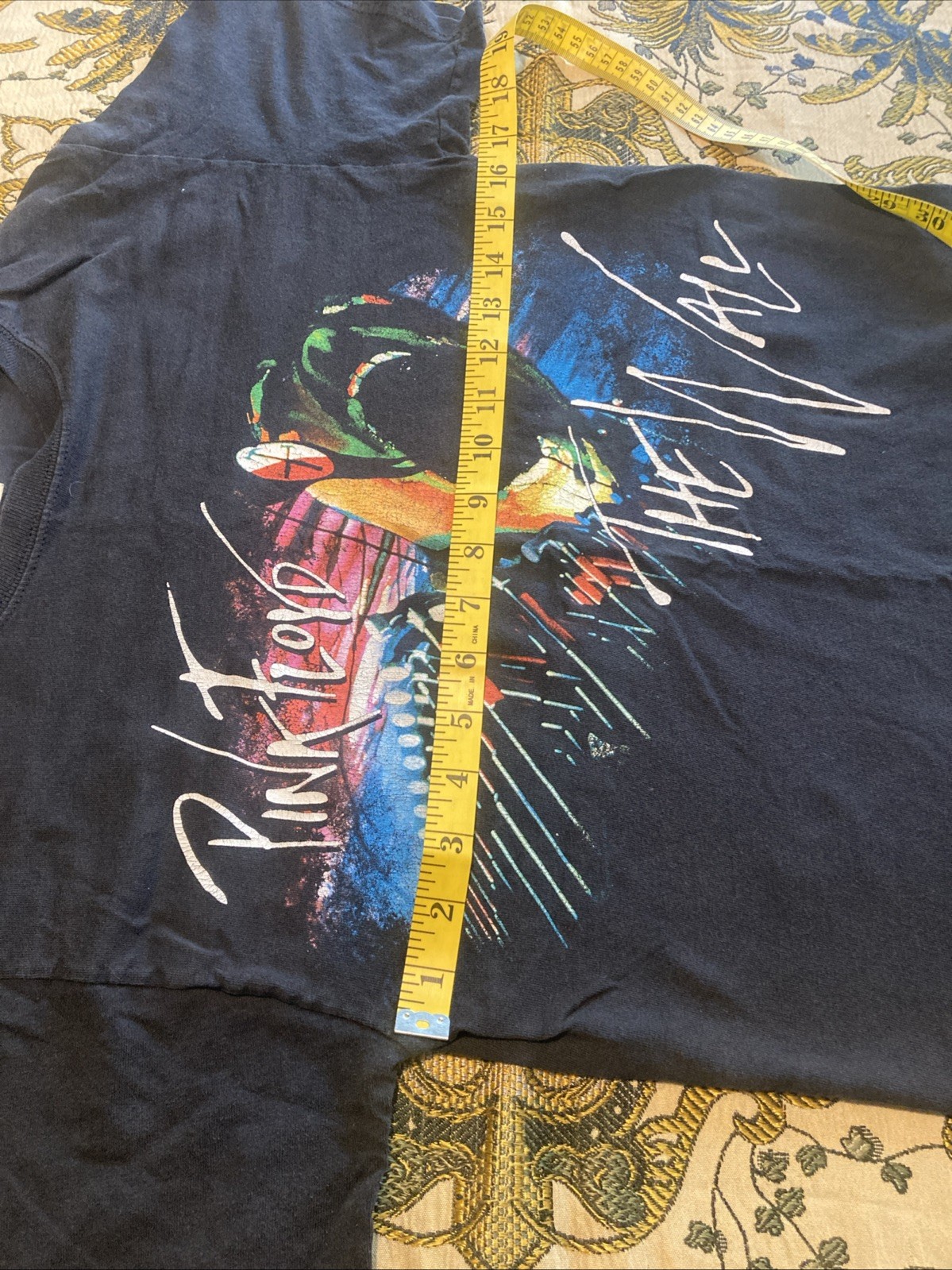 Pink Floyd The Wall Screaming Face Black Shirt Size Sm Rare VTG Hanes