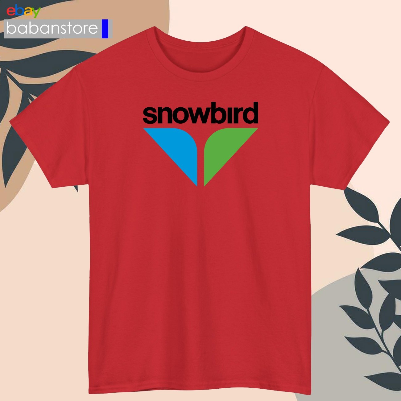 Snowbird Ski Resort Logo Black/White/Grey/Navy/Red/Light Blue T-Shirt S-5XL