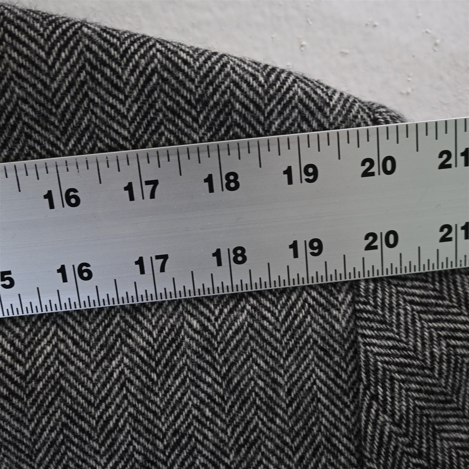 Deansgate 42R Gray Herringbone Tweed Wool Mens Blazer Suit Jacket Sport Coat