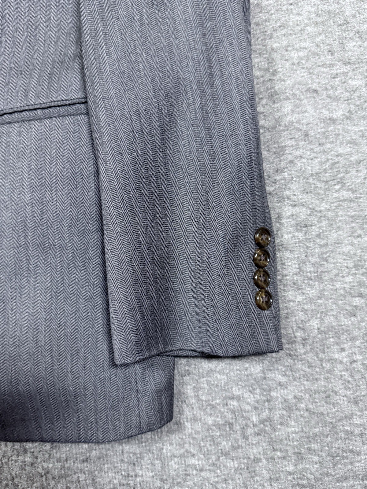 Todd Snyder Mayfair Fit Men 38R Wool Blazer Charcoal Gray Two Button Made in USA
