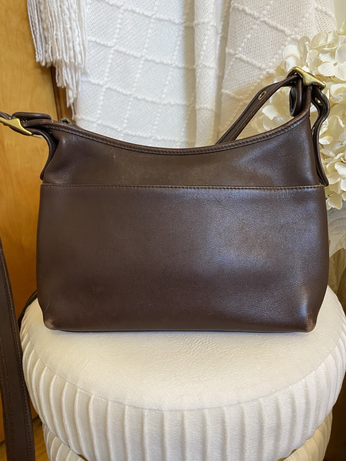 Coach Women’s Legacy Dark Brown Leather Hobo Shoulder Bag Costa Rica 9136 Good!