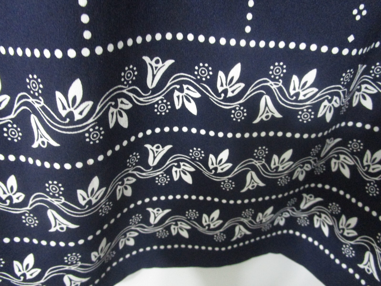 LOFT Dress Tunic Navy Blue Geometric Print No size L? Bust 40-41