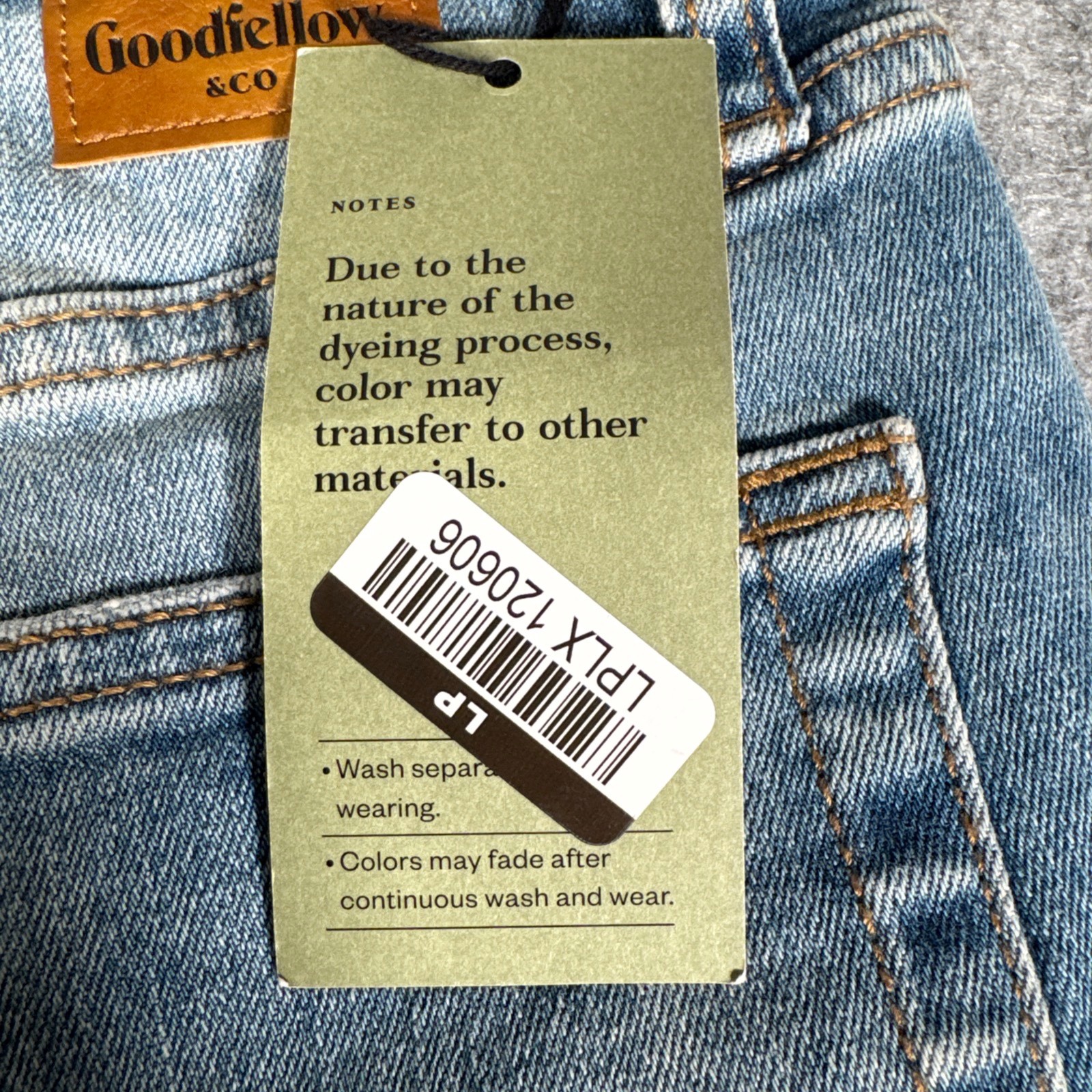 Goodfellow Mens Slim Straight Fit & Leg Jeans 32×34 Blue Medium Wash NEW