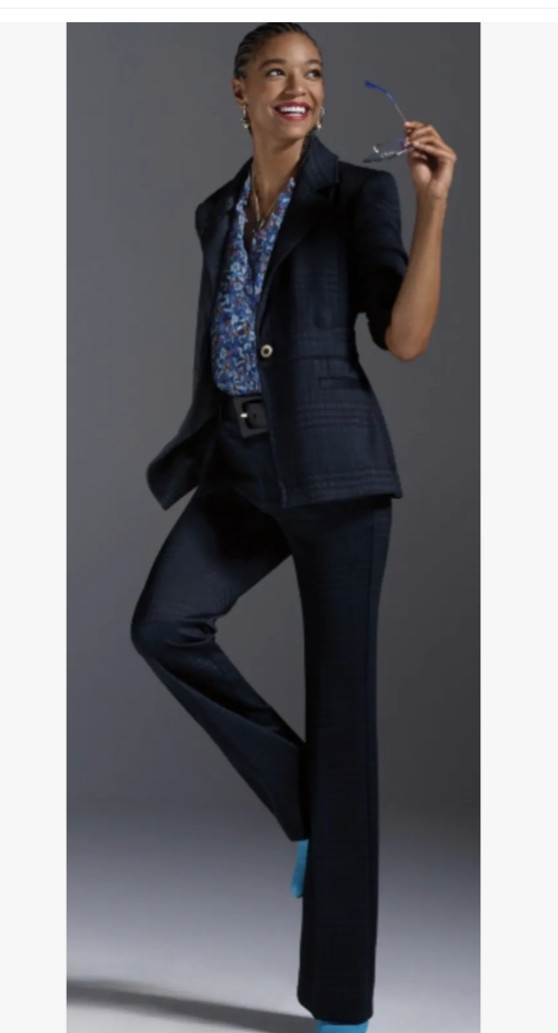 Cabi New NWT Checkout Blazer #4296 Blue & Black plaid XXS – XXL Was $209