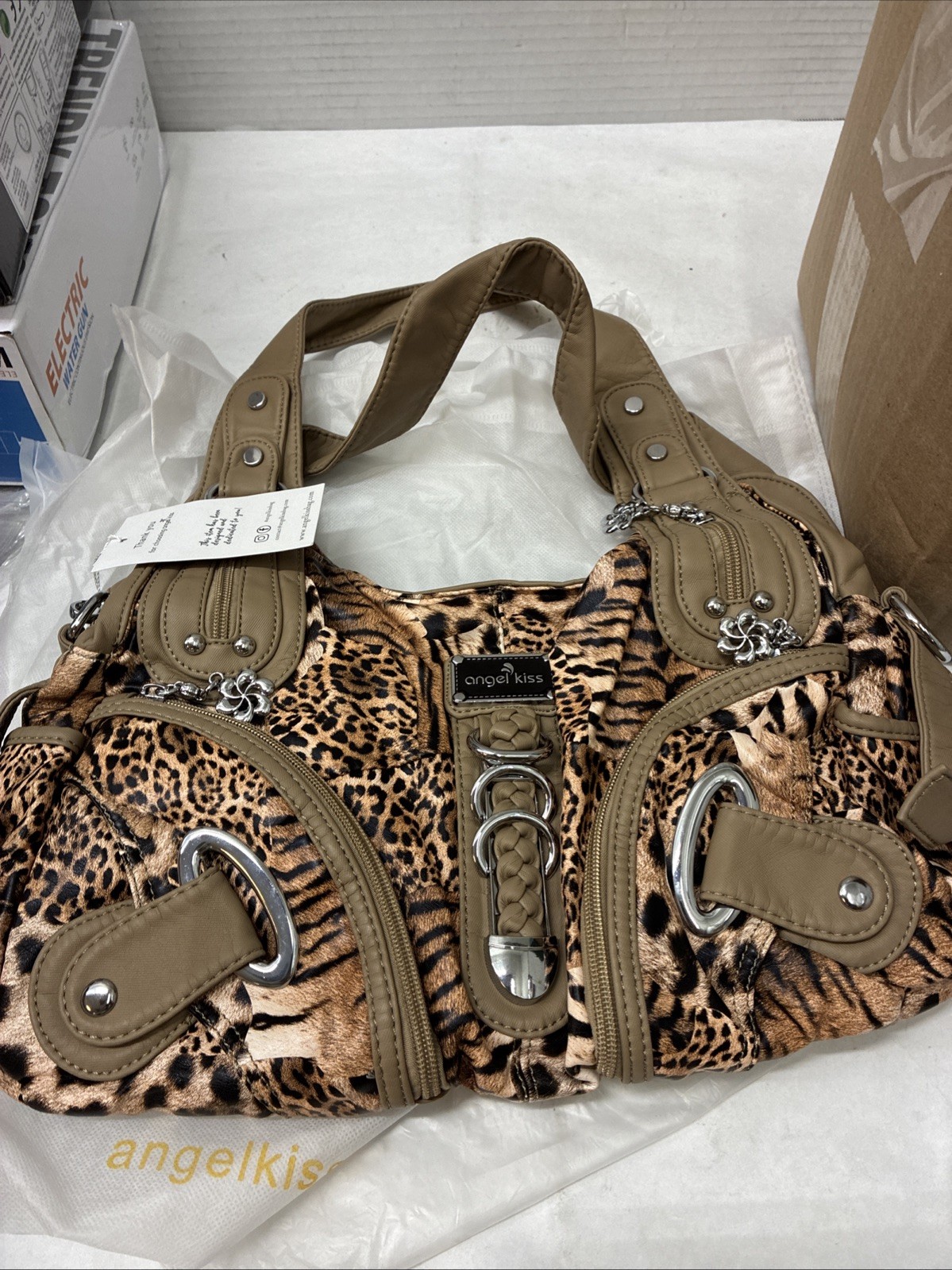 Angel Kiss Purses for Women Multi Pocket Handbag