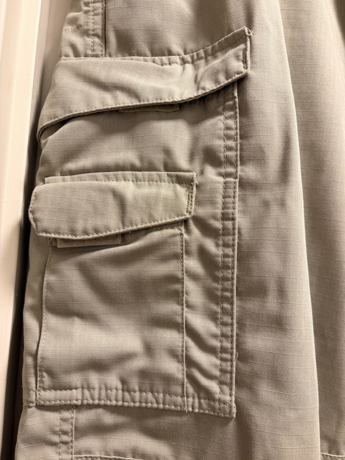 Tru-Spec Tactical Cargo Pants Mens 40×32 Khaki Ripstop Utility Pockets Outdoor