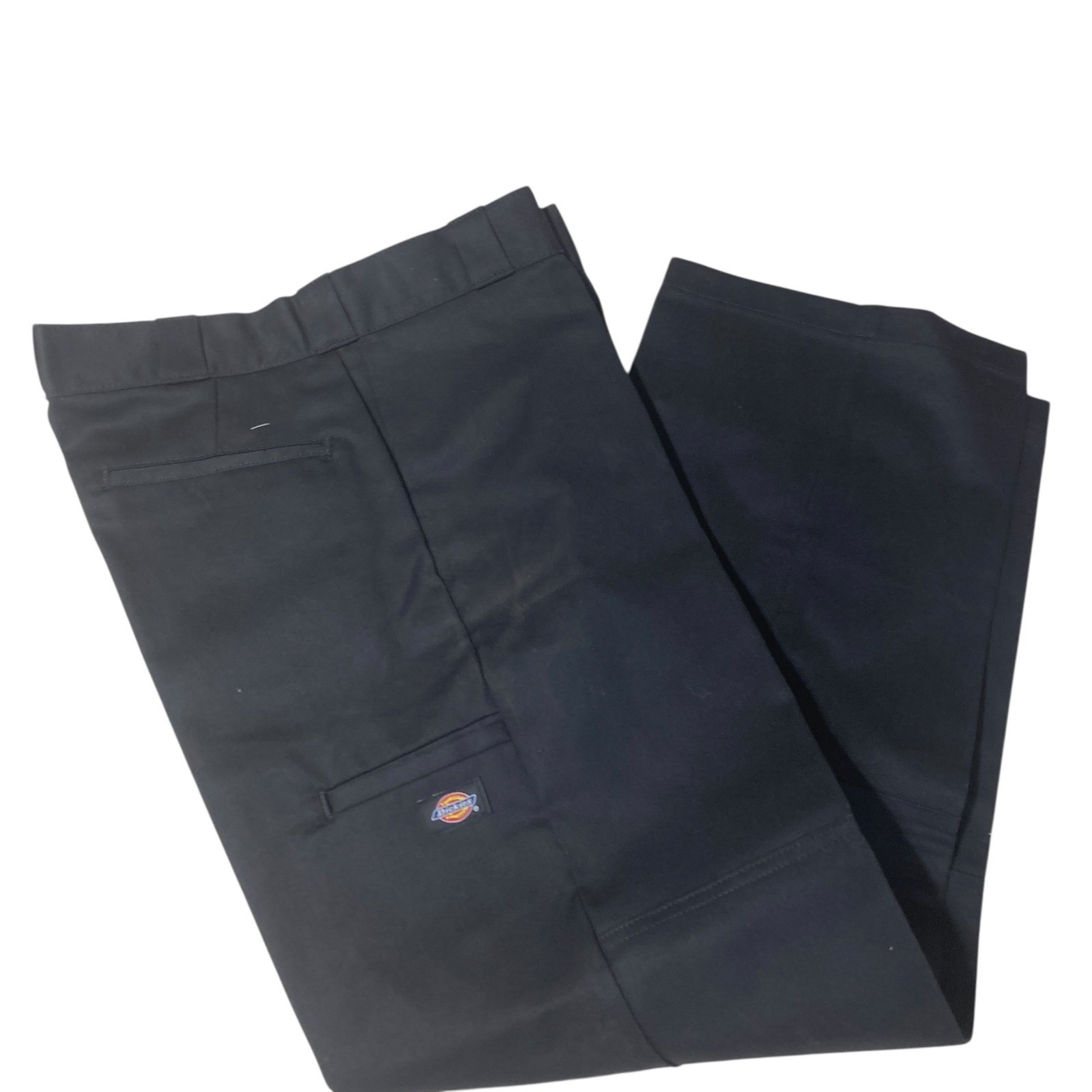 NWOT Dickies Men Black Loose Fit Double Knee Work Pants Size 34×30