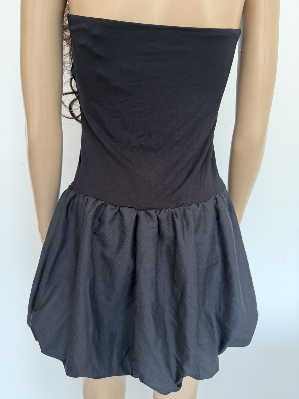 Urban Outfitters Kimchi Blue Bandeau Bubble Mini Dress – Black Size XL RRP: £29