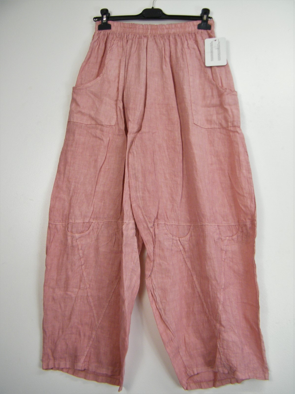 LAGENLOOK 100% LINEN ITALIAN TROUSERS 8 COLS 3 SIZES : Plus:1 Plus:2 Plus Plus:3