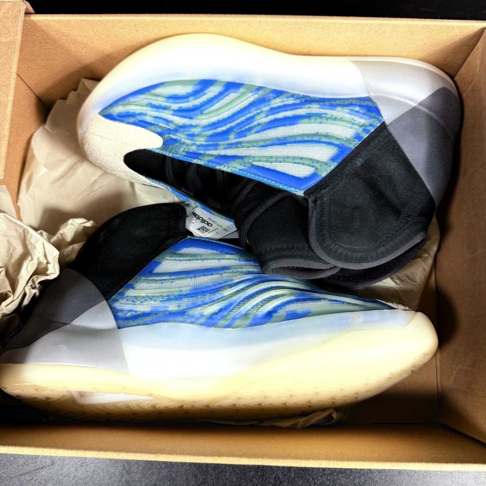 NEW! NIB Adidas Men’s Yeezy Qntm QUANTUM In Frozen Blue GZ8872 Size 6.5