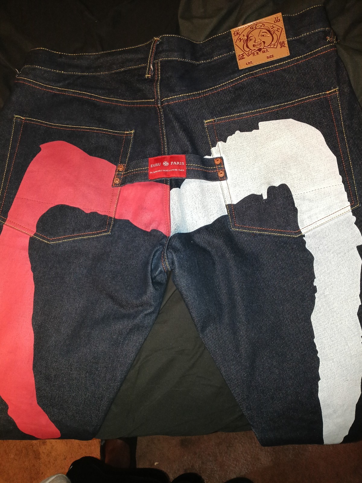 EVISU Paris Jeans. Dark Blue Reg Fit 6-Pocket