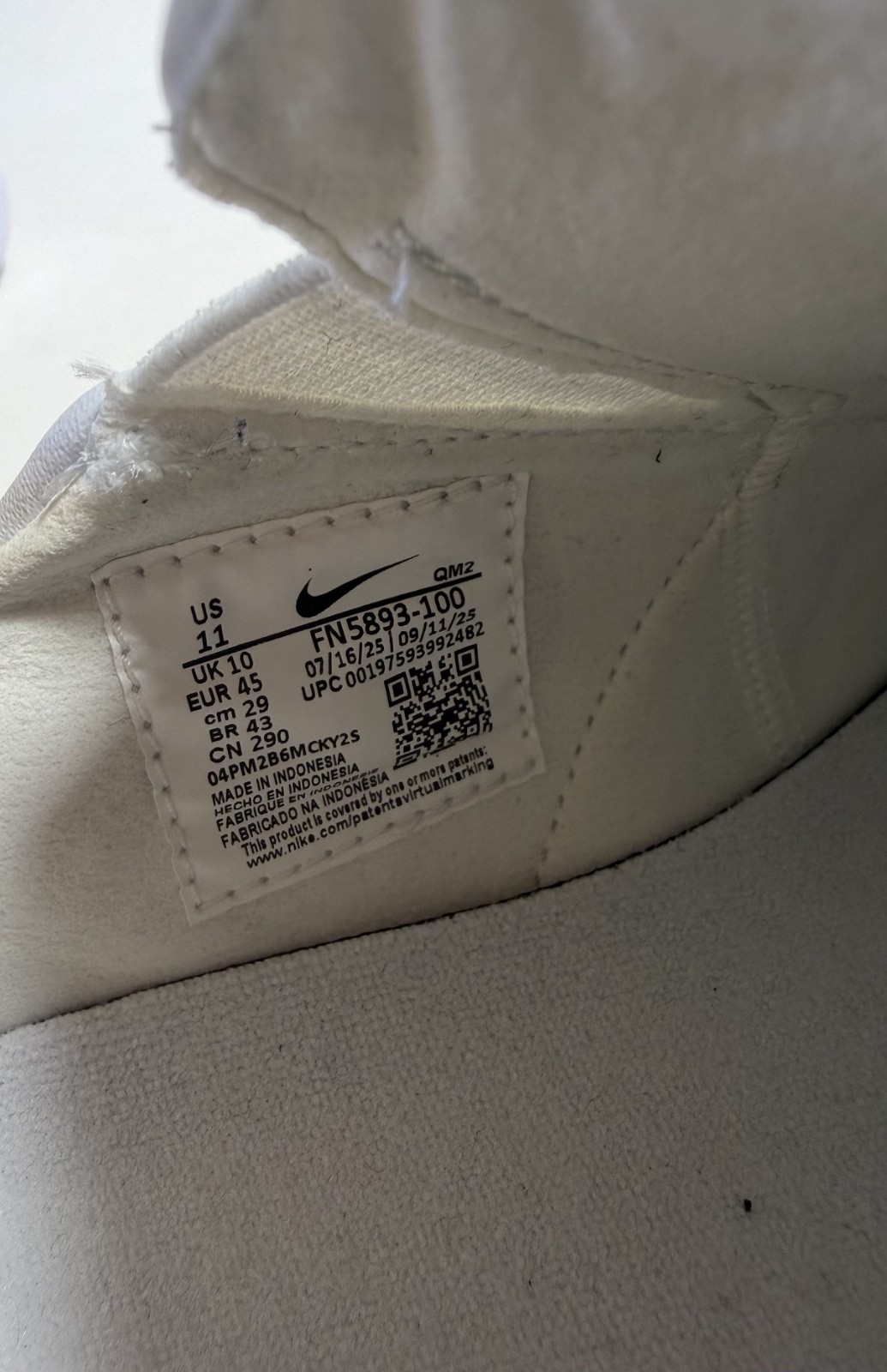 Nike SB Zoom Stefan Janoski Slip ‘Summit White Black Size 11 New