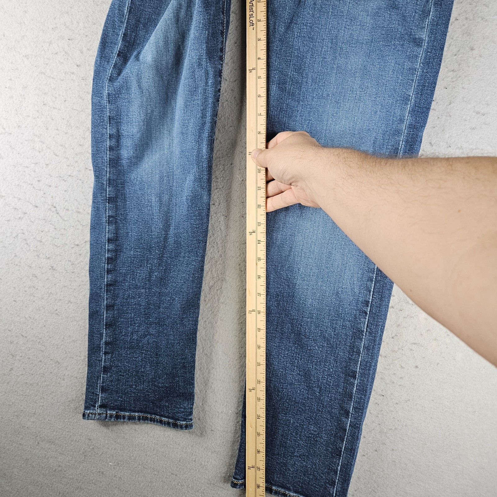 Levis 501 Jeans Men 30×29 Light Wash Straight Leg Button Fly Denim Street