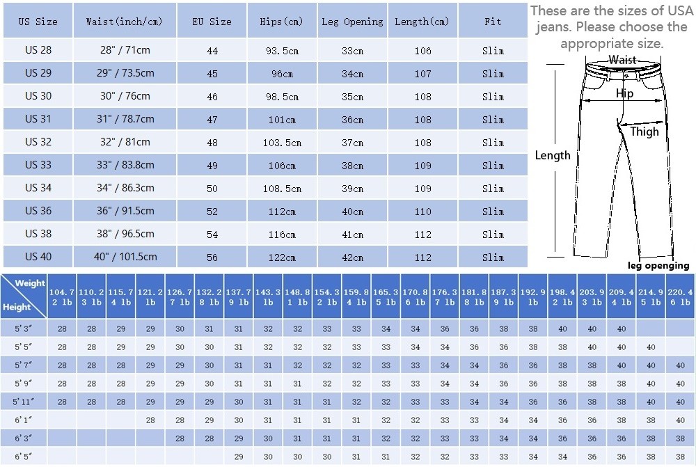 Men’s Ripped Elastic Slim fit Jeans, Retro Classic High Quality Gray Blue Pants
