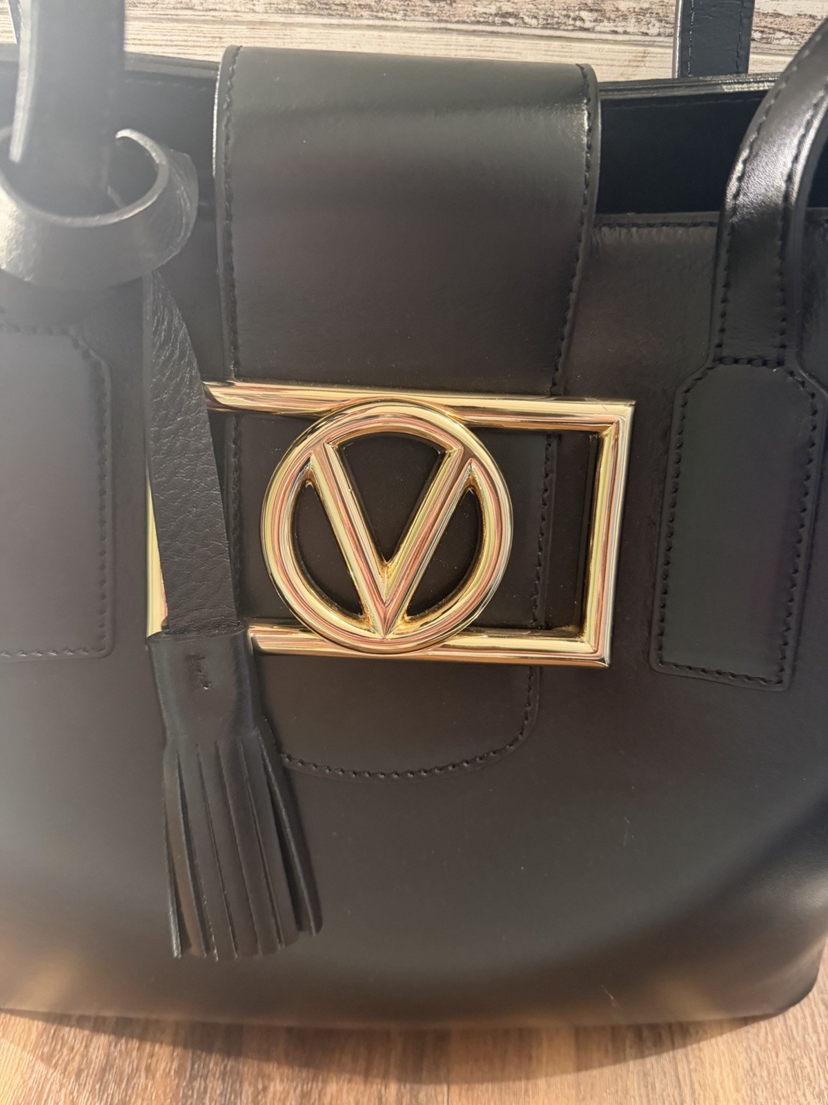 Valentino Black Leather Purse