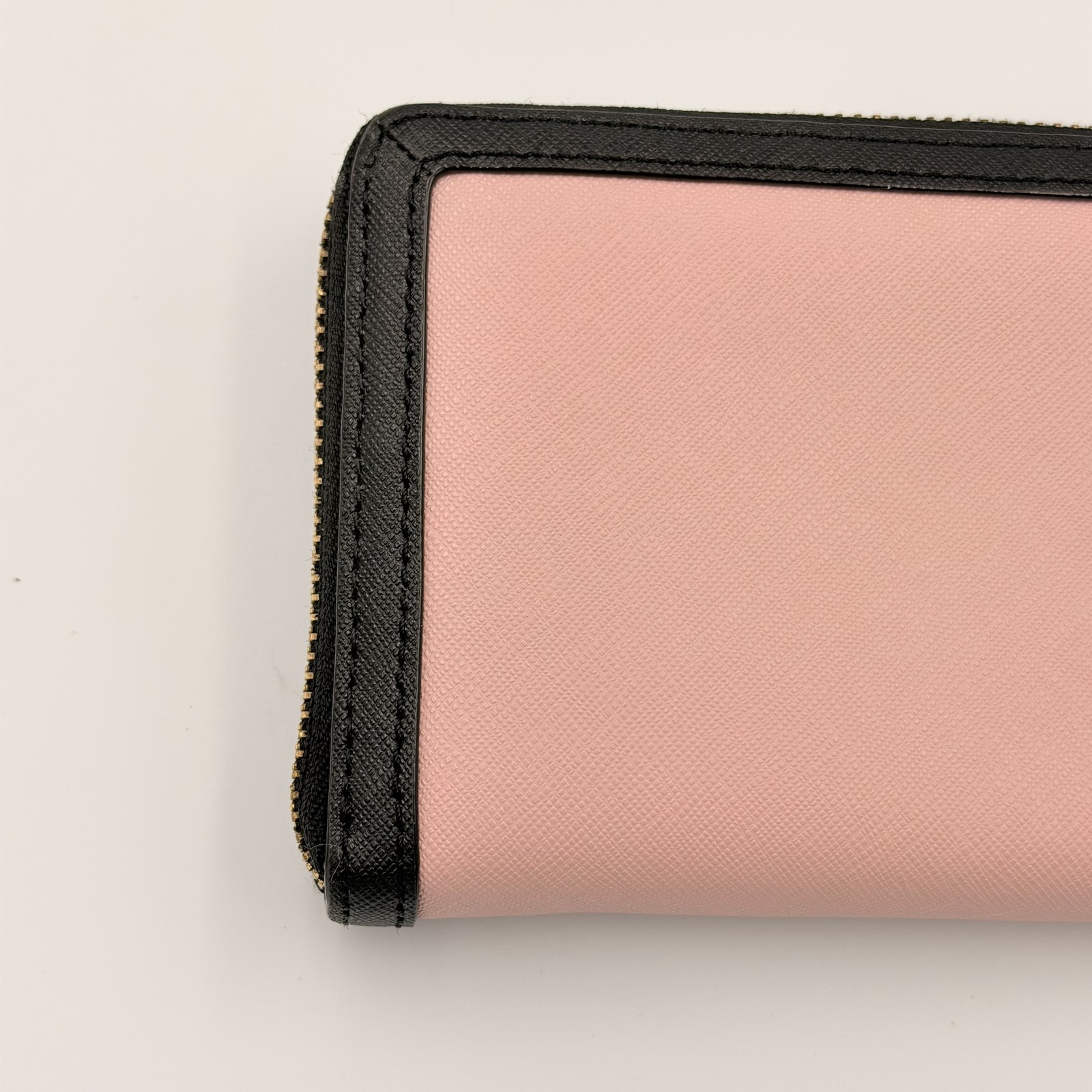 Kate Spade Long Wallet Leather Black Pink Bifold Purse Vietnam Women Authentic