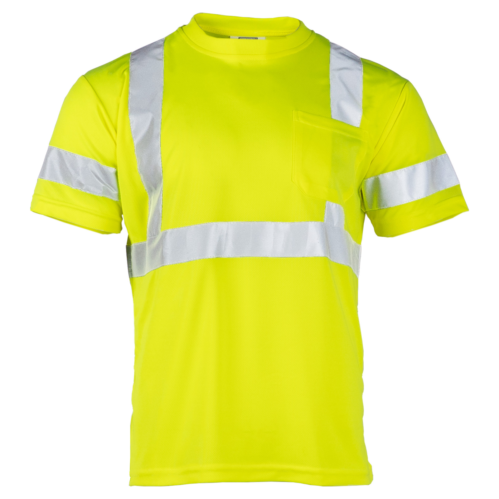 Hi Vis T Shirt ANSI Class 3 Reflective Safety Short Sleeve HIGH VISIBILITY
