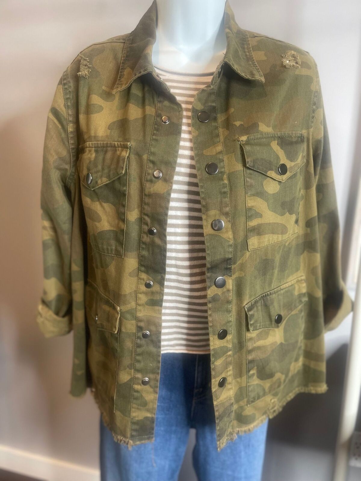 Blank NYC Reversible distressed jacket