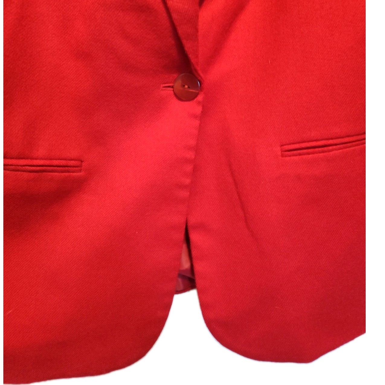 Vintage Sag Harbor 100% Wool 12 Petite Single Button Collared Lapel Blazer