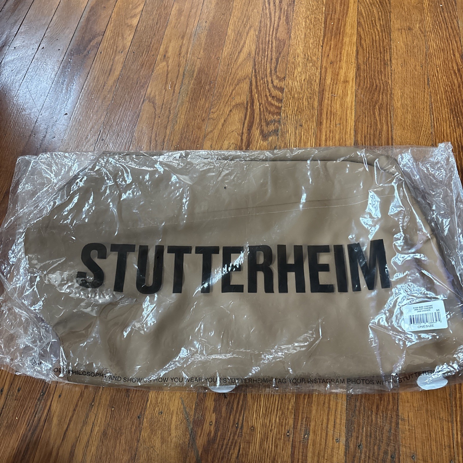 Stutterheim Sweden Svea Tote Bag Cognac Brown new large tote bag