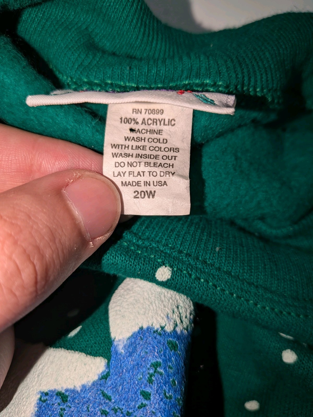Holiday Time Christmas Crewneck Graphic Sweatshirt Santa Reindeer Green 20W