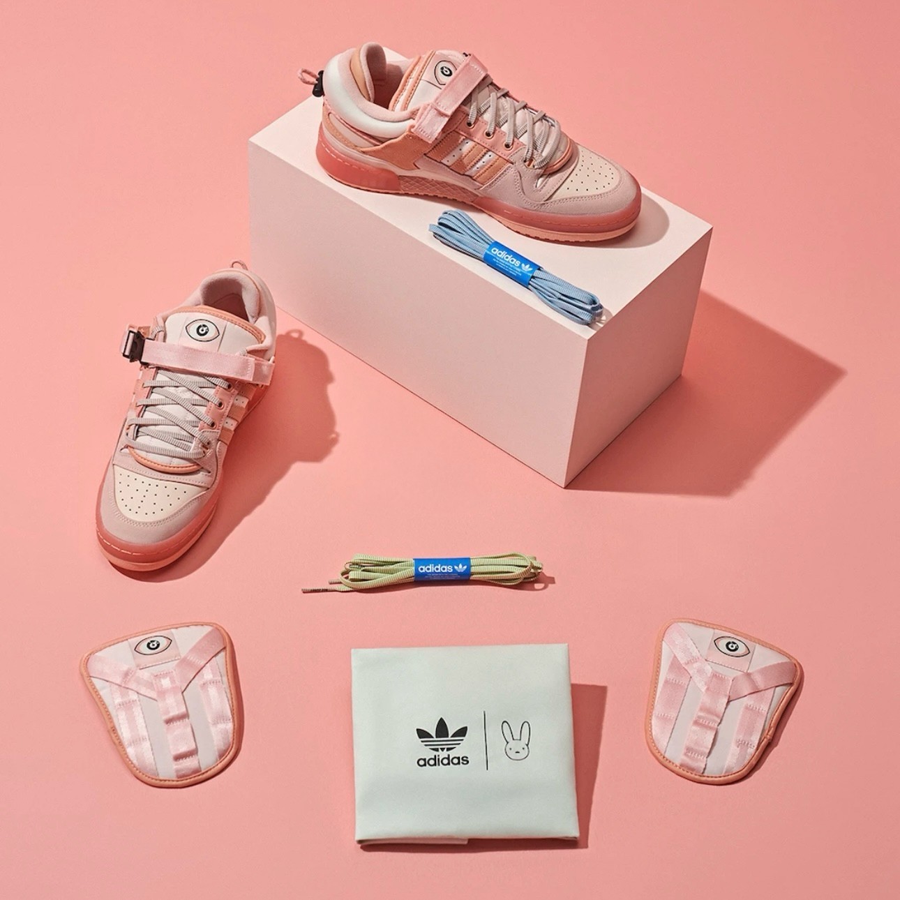 Bad Bunny x adidas Forum Low Pink Easter Egg GW 0265 Brand New With Box